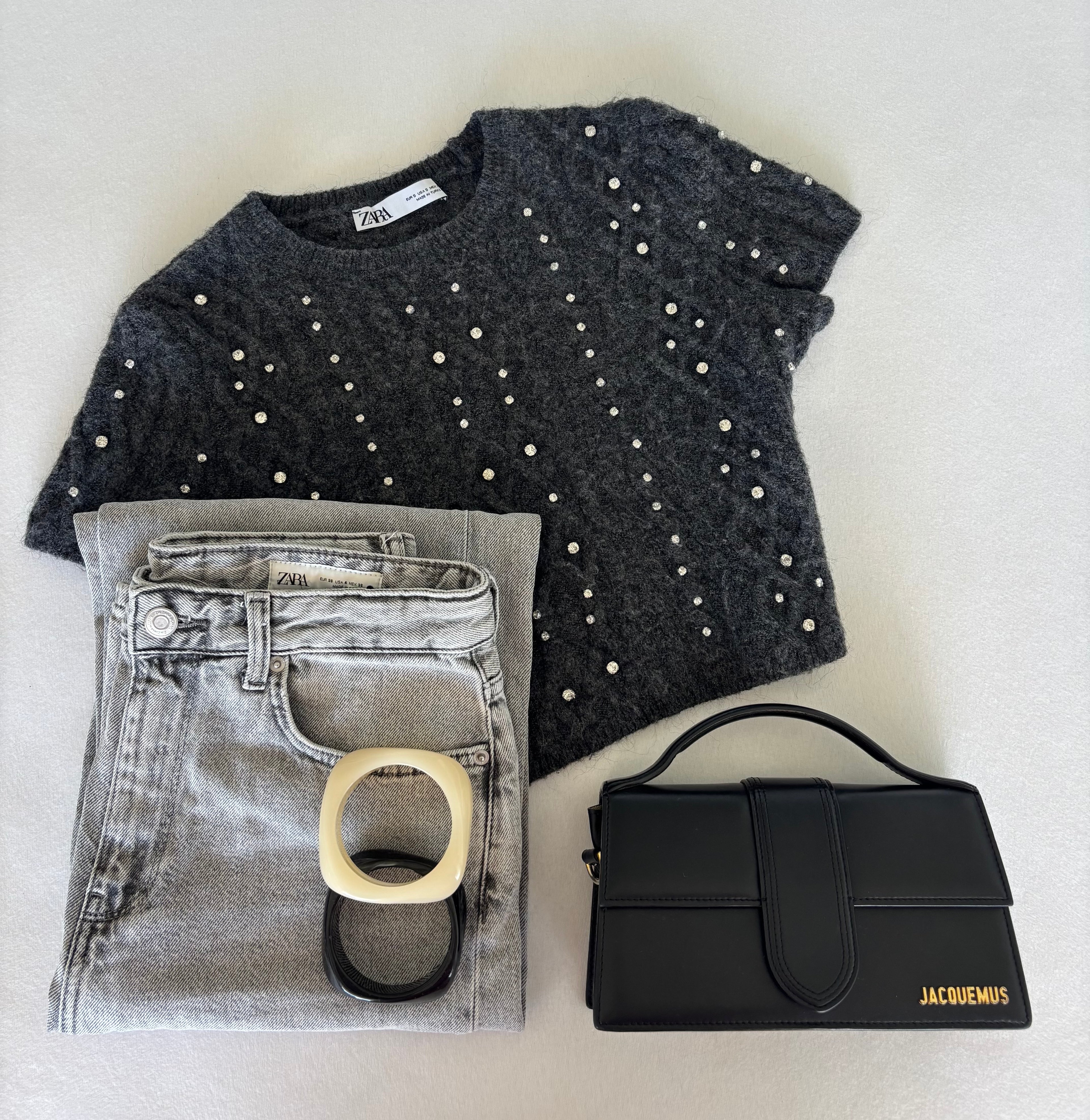 Haut avec strass Zara taille S