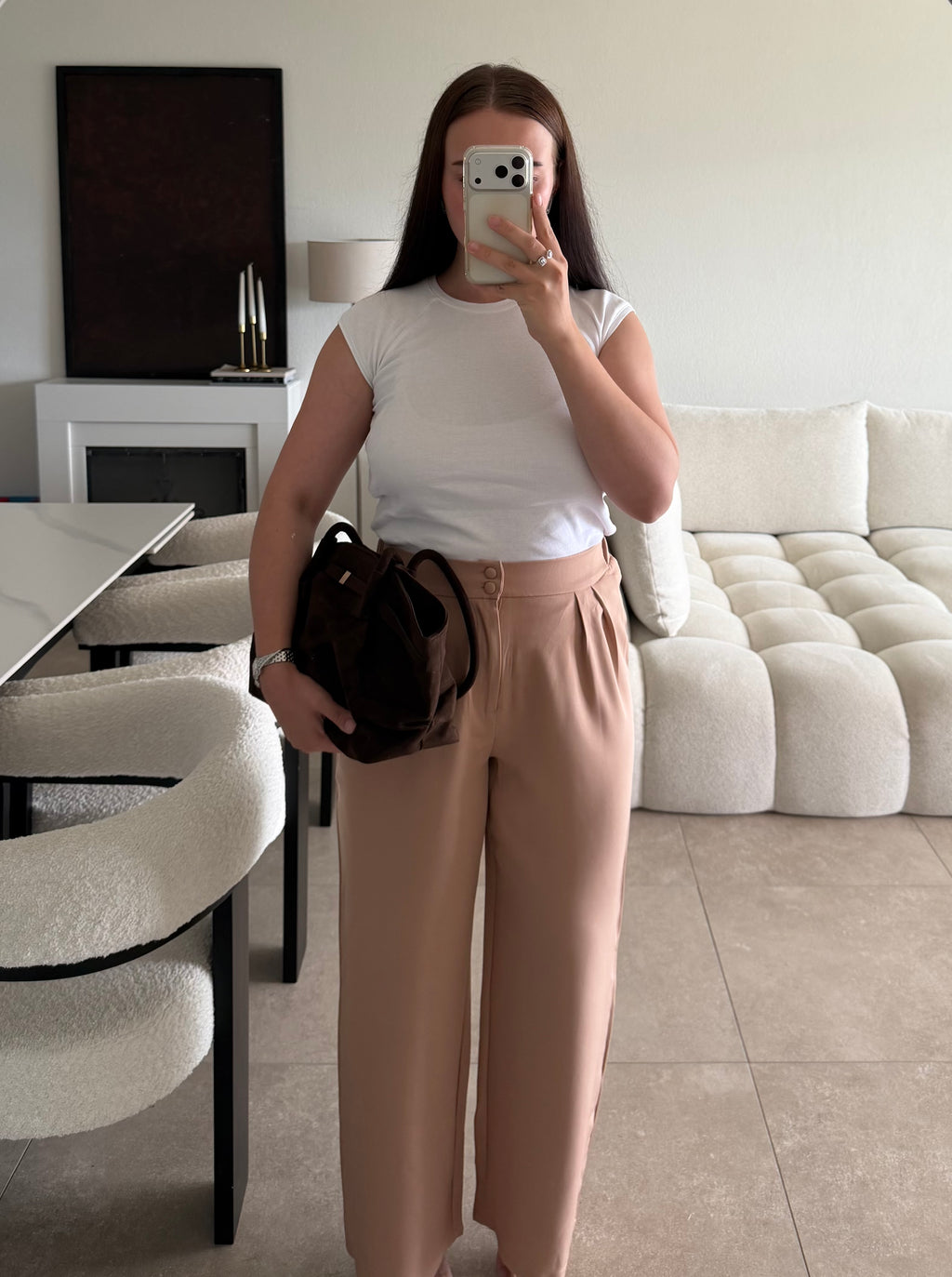 Pantalon beige taille M