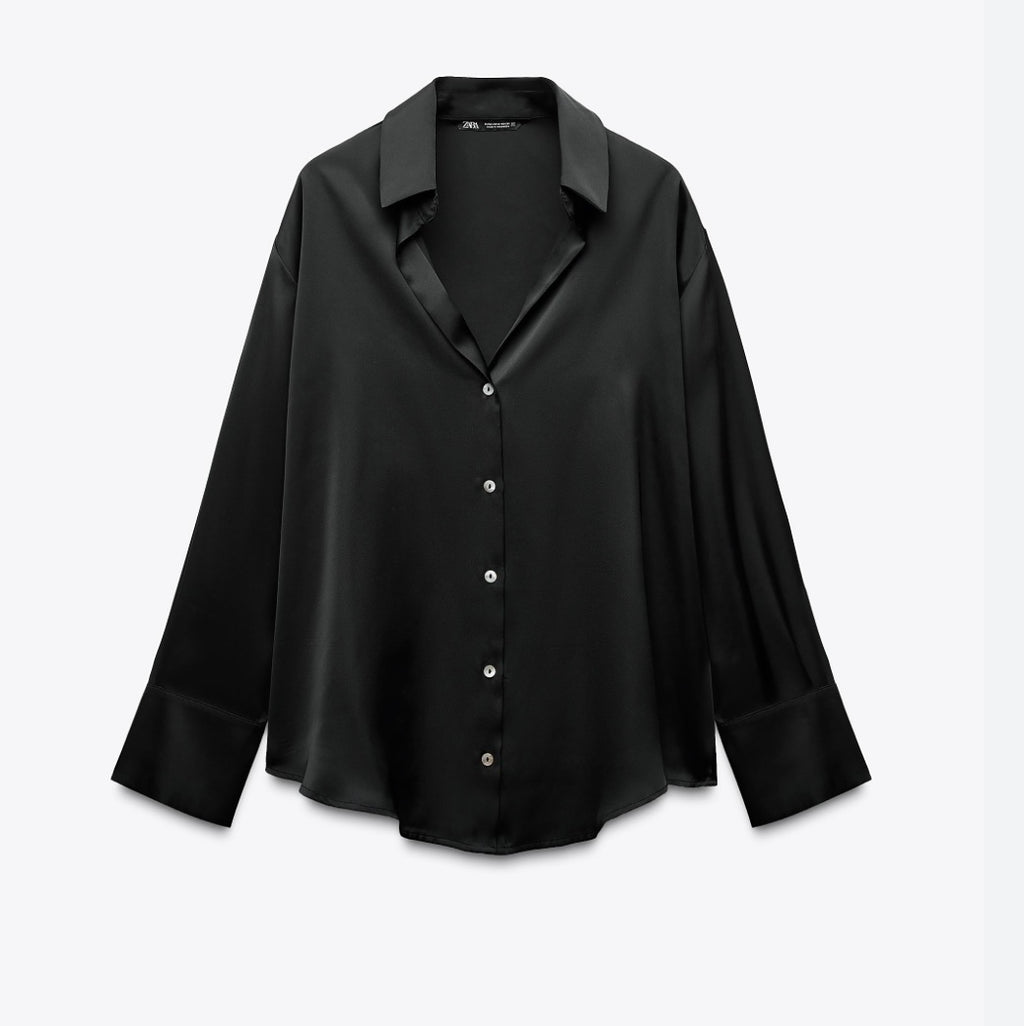 Blouse satinée Zara taille S
