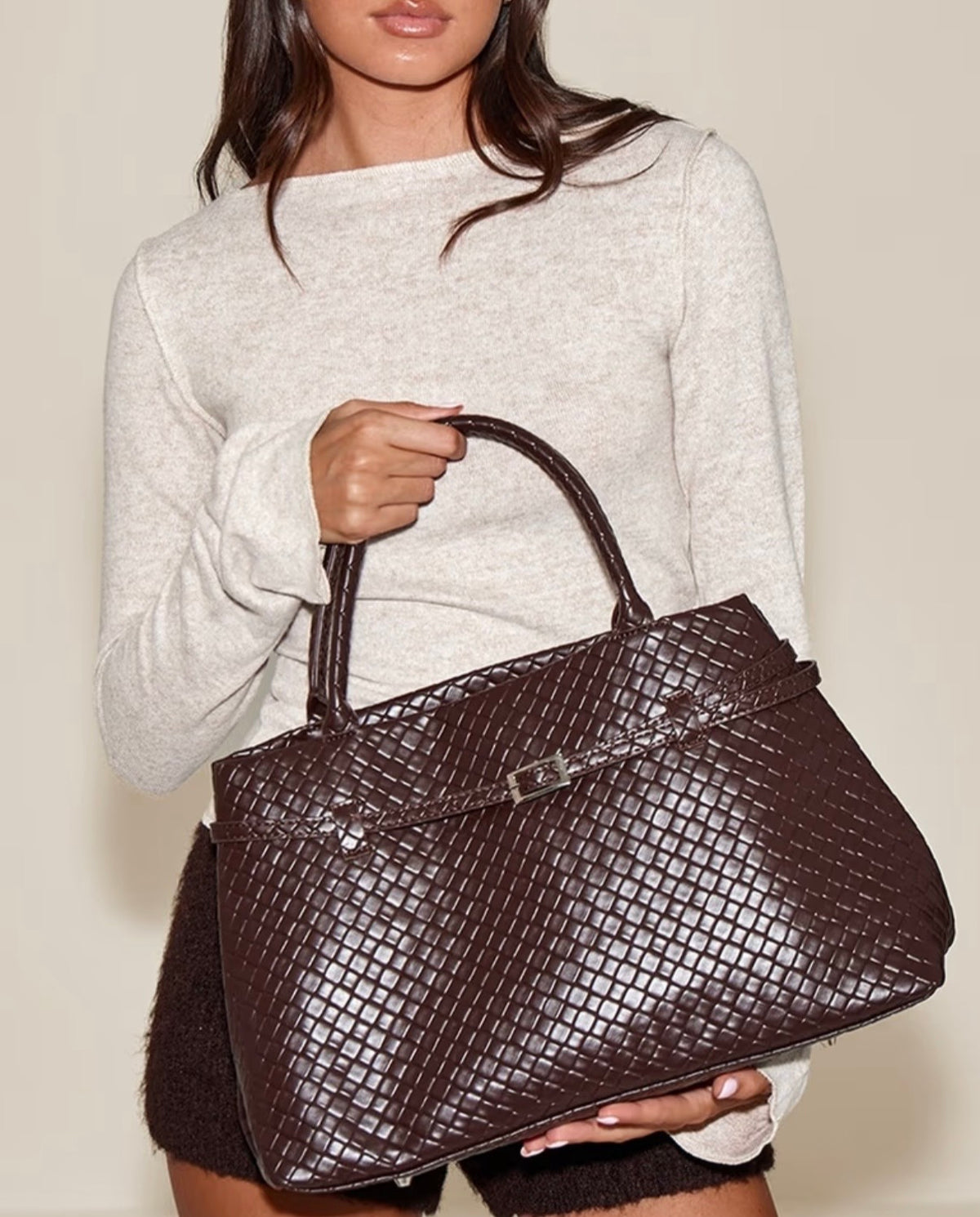 Sac à main marron