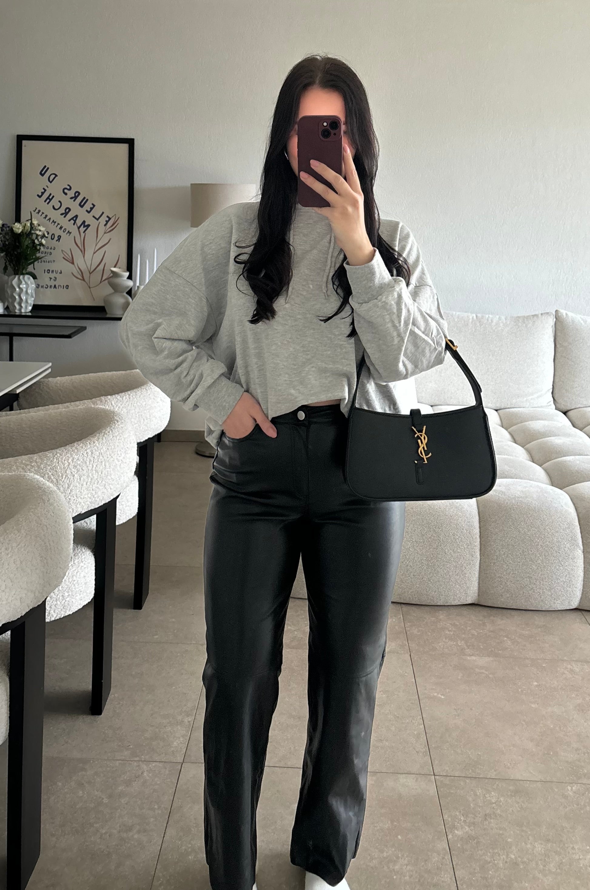 Pantalon en similicuir taille 36