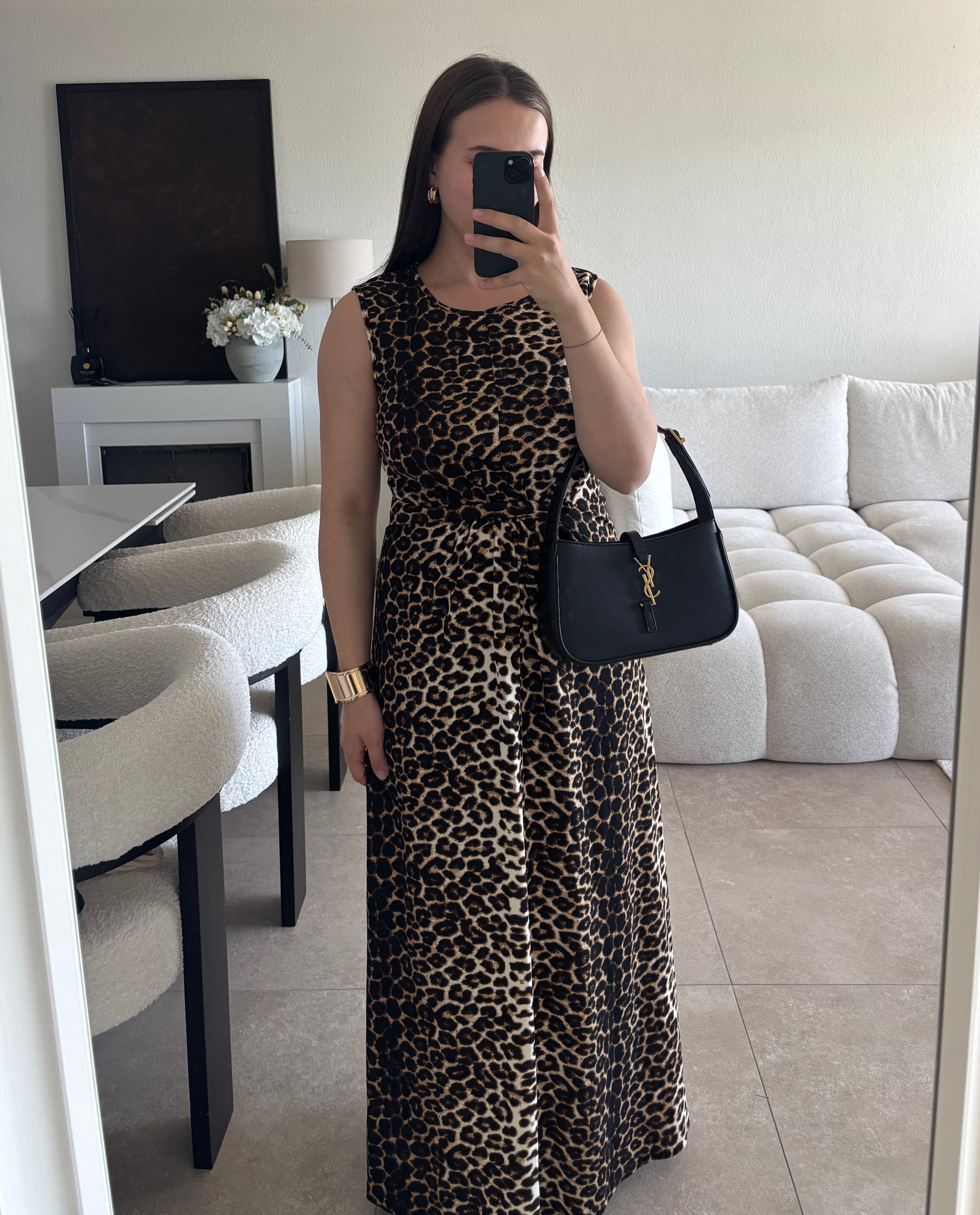 Robe léopard taille L